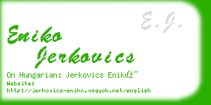 eniko jerkovics business card